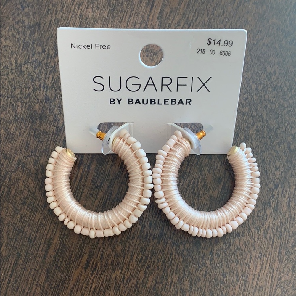 Bauble Bar Light Pink beaded earrings